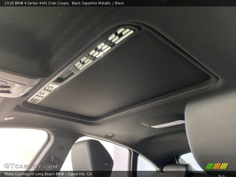 Black Sapphire Metallic / Black 2018 BMW 4 Series 440i Gran Coupe