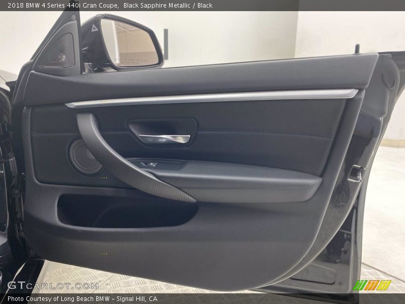 Black Sapphire Metallic / Black 2018 BMW 4 Series 440i Gran Coupe
