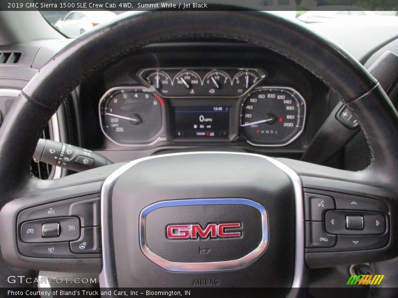 Summit White / Jet Black 2019 GMC Sierra 1500 SLE Crew Cab 4WD