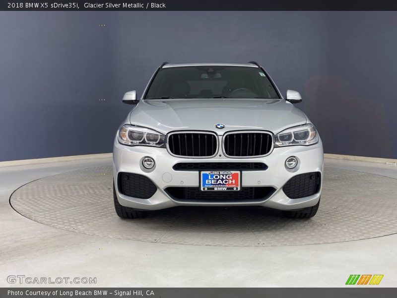 Glacier Silver Metallic / Black 2018 BMW X5 sDrive35i