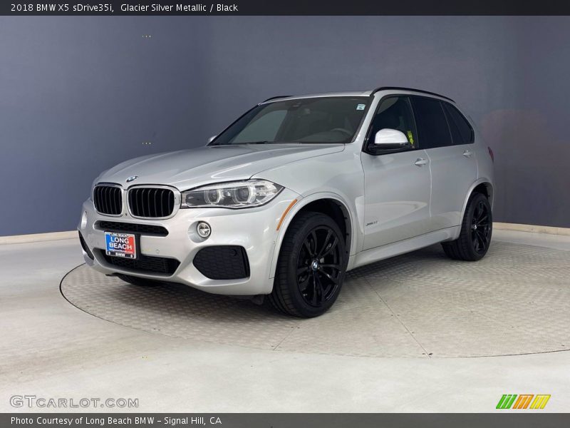 Glacier Silver Metallic / Black 2018 BMW X5 sDrive35i