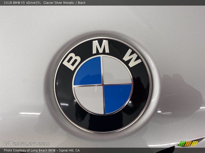 Glacier Silver Metallic / Black 2018 BMW X5 sDrive35i