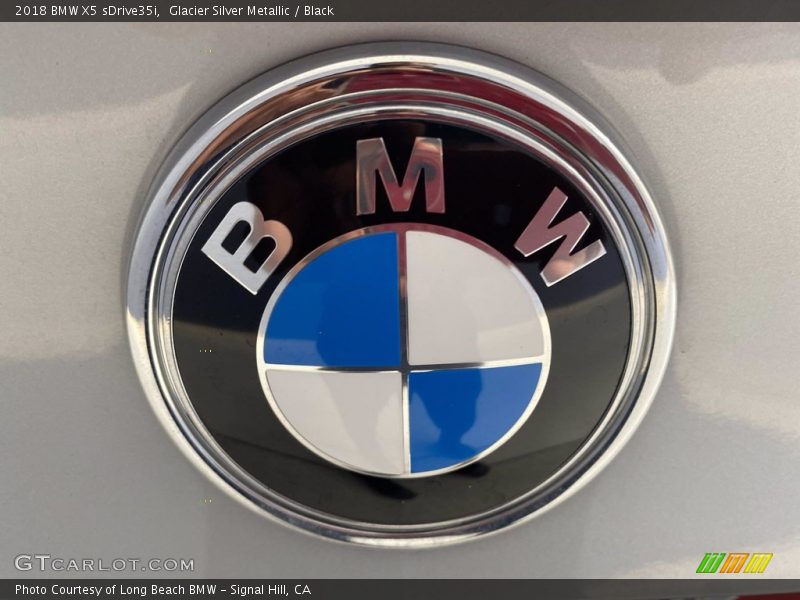 Glacier Silver Metallic / Black 2018 BMW X5 sDrive35i