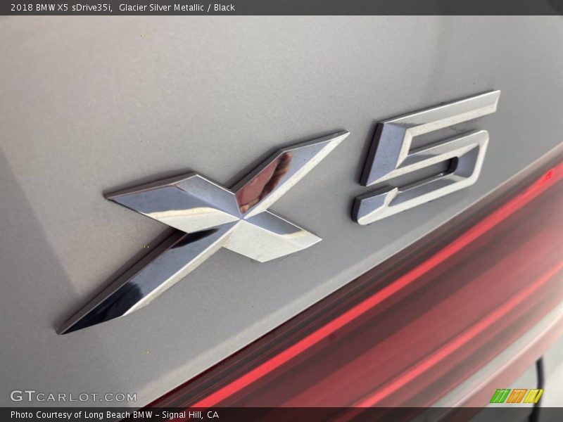 Glacier Silver Metallic / Black 2018 BMW X5 sDrive35i