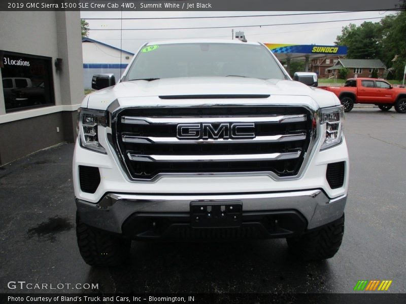 Summit White / Jet Black 2019 GMC Sierra 1500 SLE Crew Cab 4WD