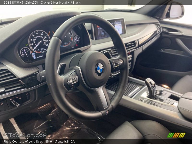 Glacier Silver Metallic / Black 2018 BMW X5 sDrive35i