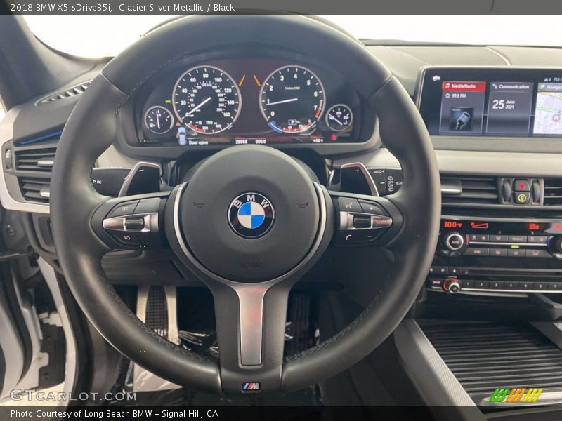 Glacier Silver Metallic / Black 2018 BMW X5 sDrive35i