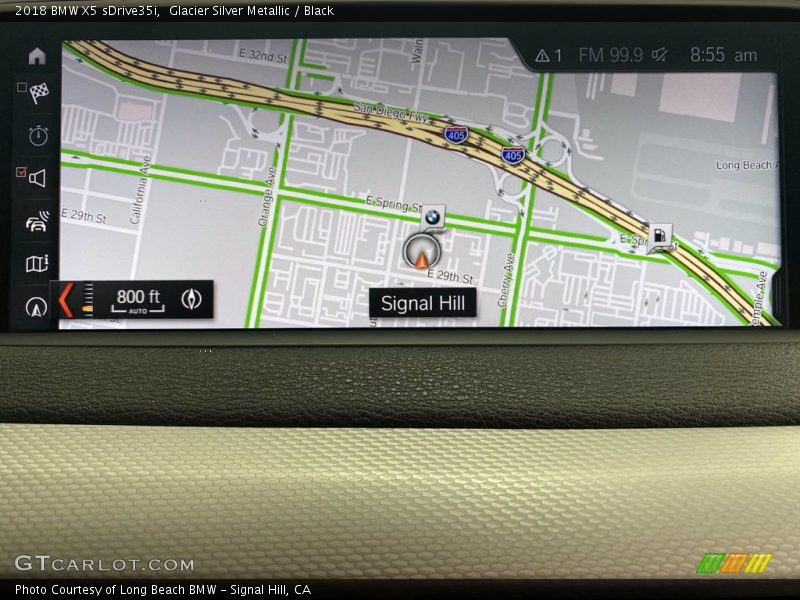 Glacier Silver Metallic / Black 2018 BMW X5 sDrive35i