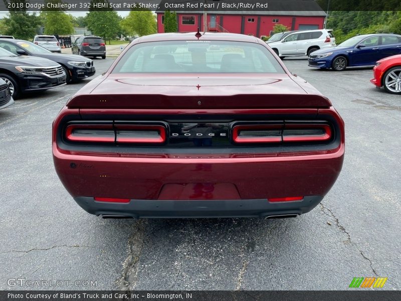 Octane Red Pearl / Black/Ruby Red 2018 Dodge Challenger 392 HEMI Scat Pack Shaker