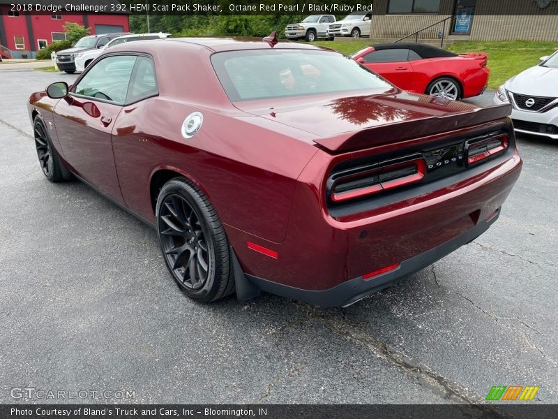 Octane Red Pearl / Black/Ruby Red 2018 Dodge Challenger 392 HEMI Scat Pack Shaker