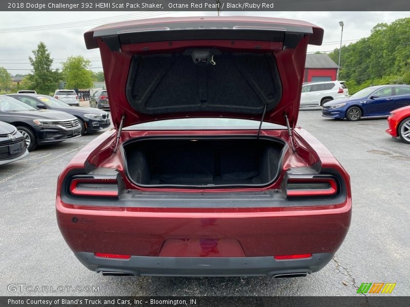 Octane Red Pearl / Black/Ruby Red 2018 Dodge Challenger 392 HEMI Scat Pack Shaker
