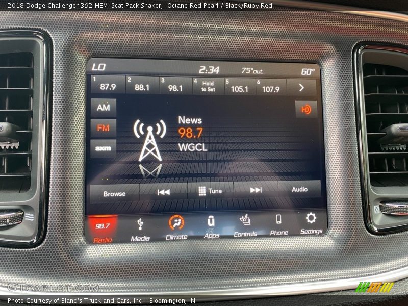 Octane Red Pearl / Black/Ruby Red 2018 Dodge Challenger 392 HEMI Scat Pack Shaker