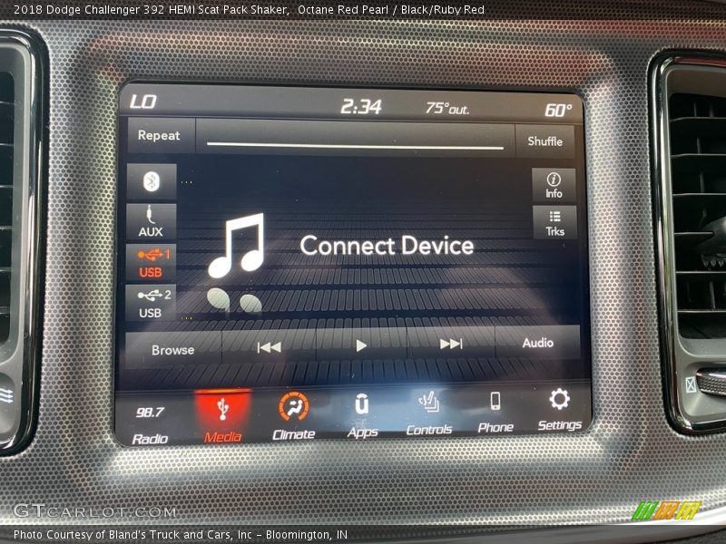 Octane Red Pearl / Black/Ruby Red 2018 Dodge Challenger 392 HEMI Scat Pack Shaker