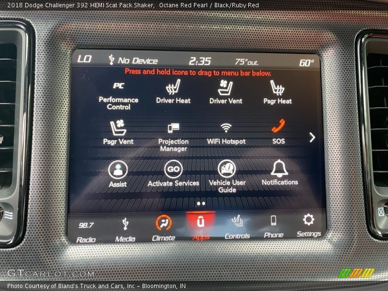 Octane Red Pearl / Black/Ruby Red 2018 Dodge Challenger 392 HEMI Scat Pack Shaker