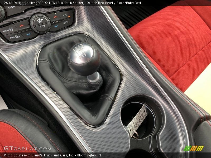 Octane Red Pearl / Black/Ruby Red 2018 Dodge Challenger 392 HEMI Scat Pack Shaker