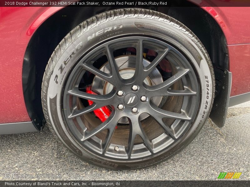 Octane Red Pearl / Black/Ruby Red 2018 Dodge Challenger 392 HEMI Scat Pack Shaker