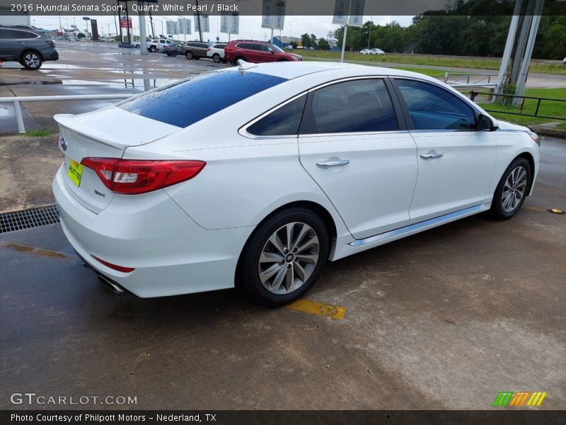 Quartz White Pearl / Black 2016 Hyundai Sonata Sport