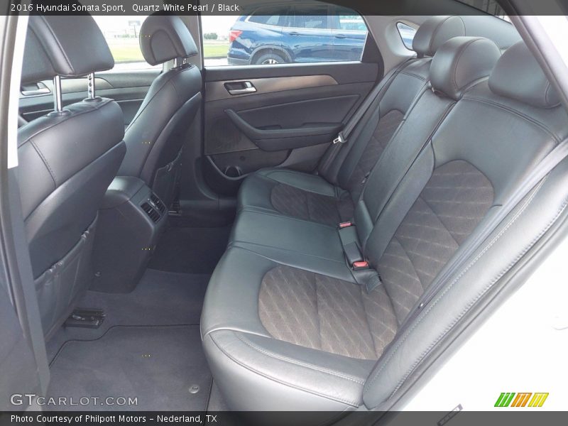 Quartz White Pearl / Black 2016 Hyundai Sonata Sport