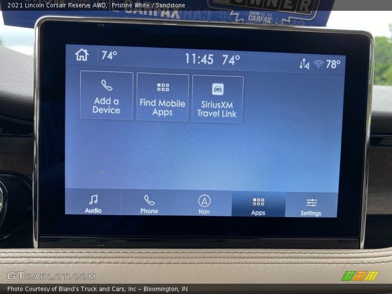 Controls of 2021 Corsair Reserve AWD