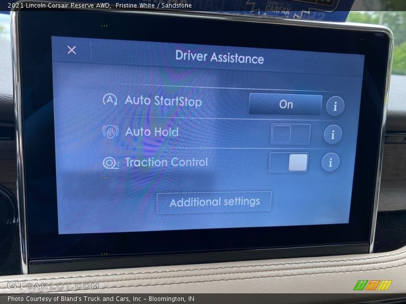 Controls of 2021 Corsair Reserve AWD