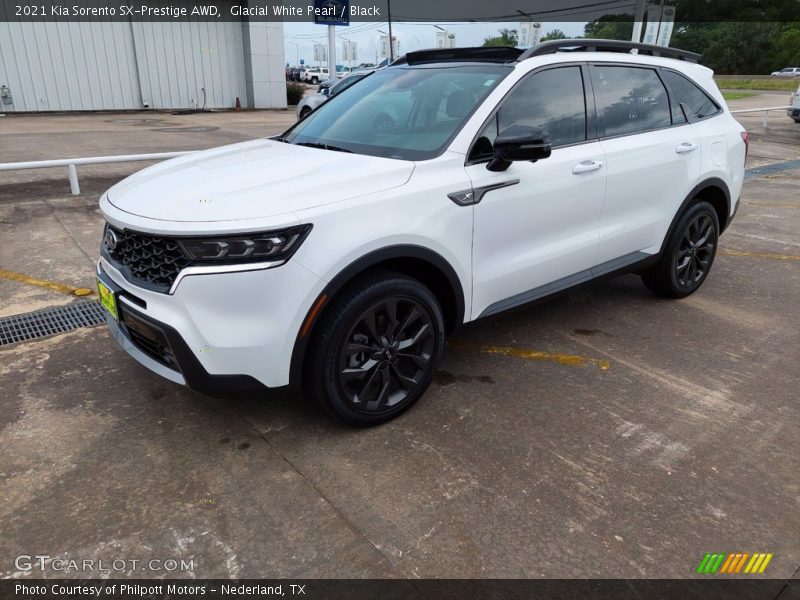 Glacial White Pearl / Black 2021 Kia Sorento SX-Prestige AWD