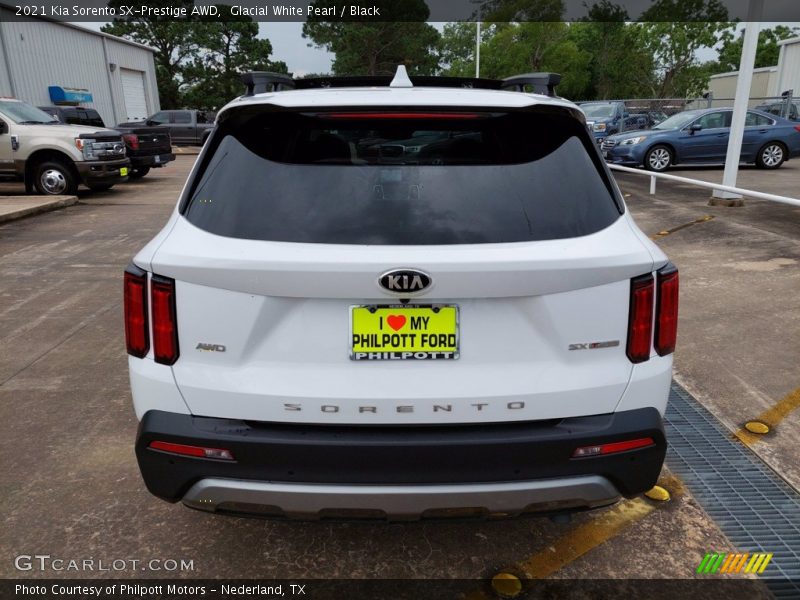 Glacial White Pearl / Black 2021 Kia Sorento SX-Prestige AWD
