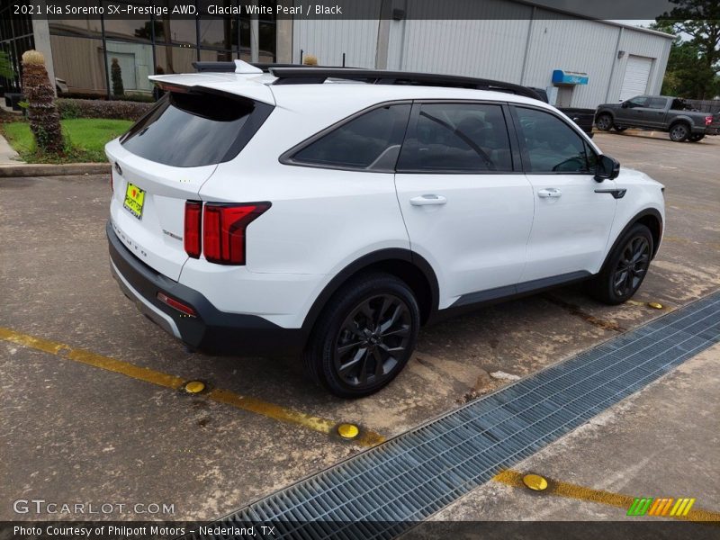 Glacial White Pearl / Black 2021 Kia Sorento SX-Prestige AWD