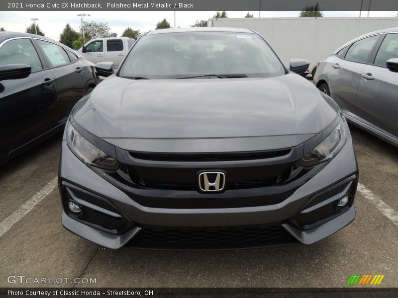 Polished Metal Metallic / Black 2021 Honda Civic EX Hatchback