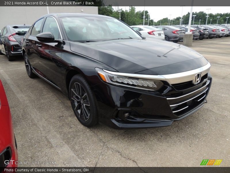 Crystal Black Pearl / Black 2021 Honda Accord EX-L