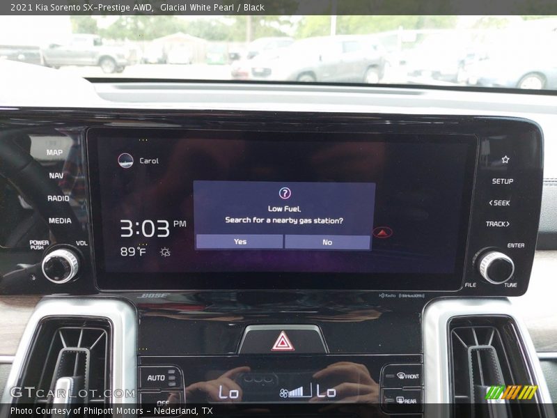 Glacial White Pearl / Black 2021 Kia Sorento SX-Prestige AWD