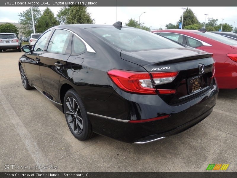 Crystal Black Pearl / Black 2021 Honda Accord EX-L