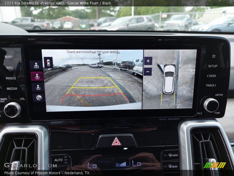 Glacial White Pearl / Black 2021 Kia Sorento SX-Prestige AWD