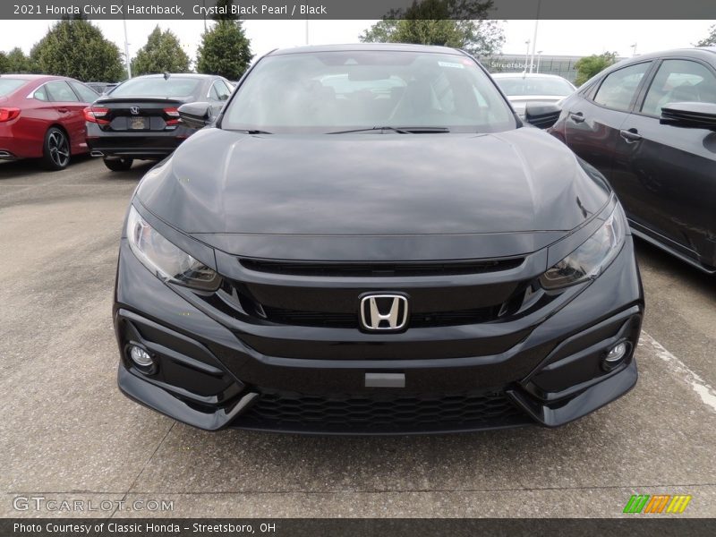 Crystal Black Pearl / Black 2021 Honda Civic EX Hatchback