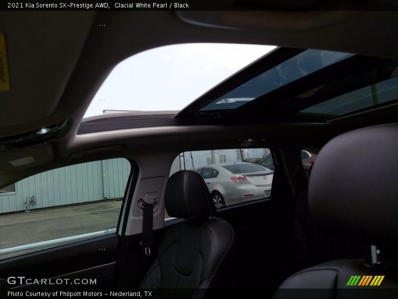 Glacial White Pearl / Black 2021 Kia Sorento SX-Prestige AWD