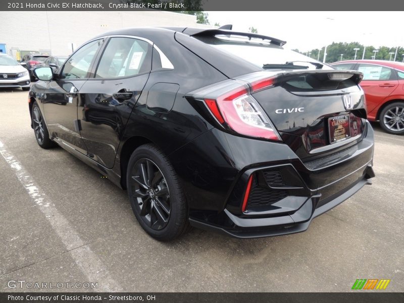 Crystal Black Pearl / Black 2021 Honda Civic EX Hatchback