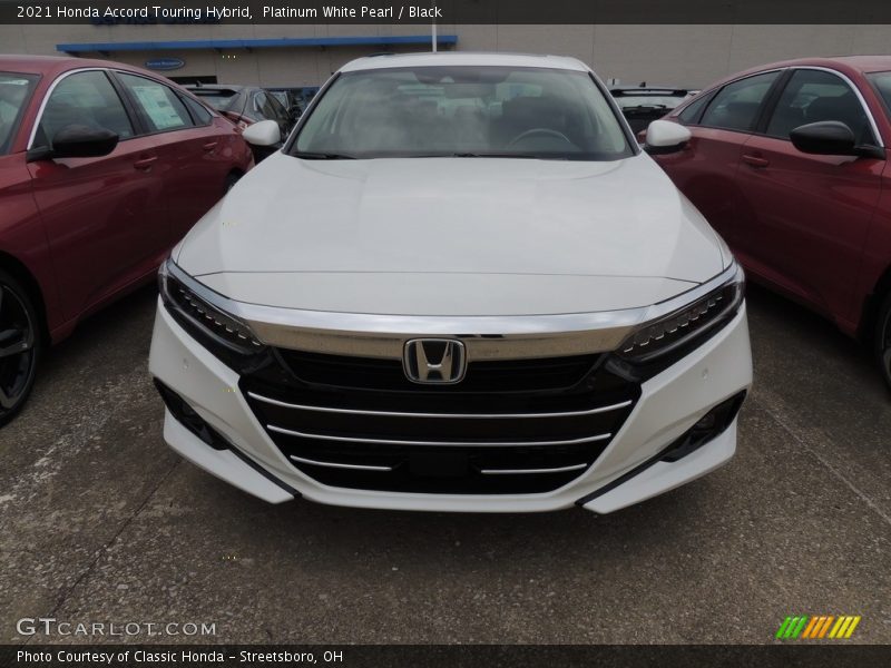 Platinum White Pearl / Black 2021 Honda Accord Touring Hybrid