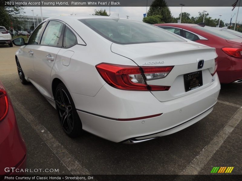Platinum White Pearl / Black 2021 Honda Accord Touring Hybrid