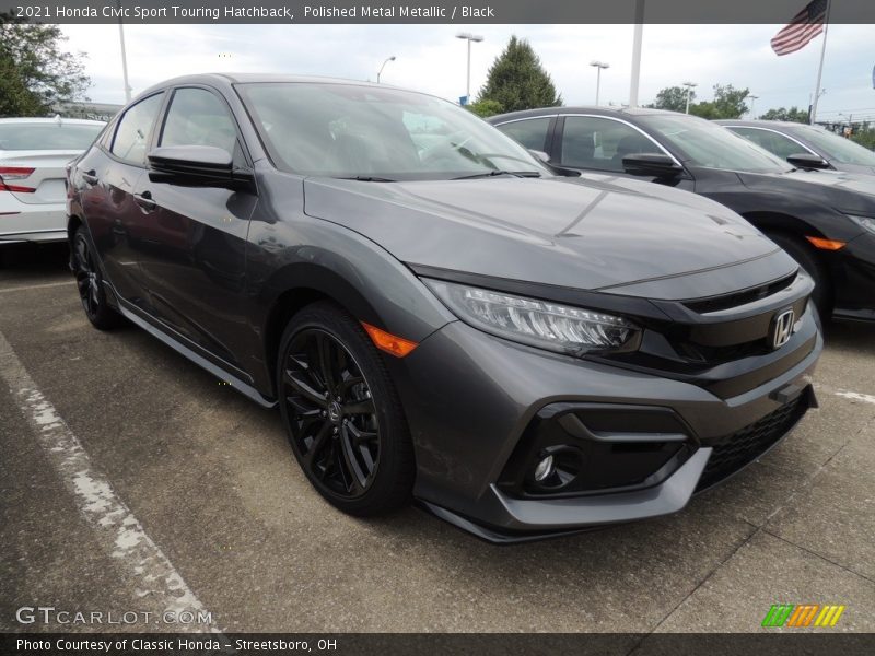 Polished Metal Metallic / Black 2021 Honda Civic Sport Touring Hatchback