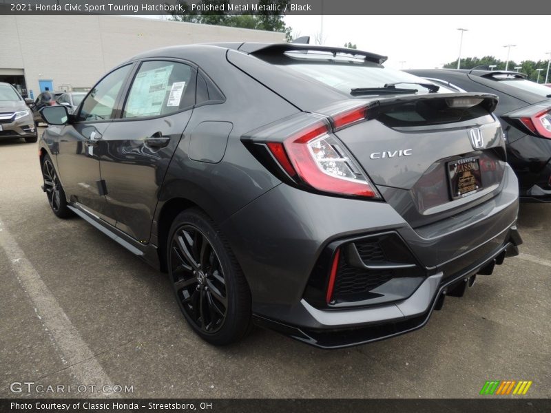 Polished Metal Metallic / Black 2021 Honda Civic Sport Touring Hatchback