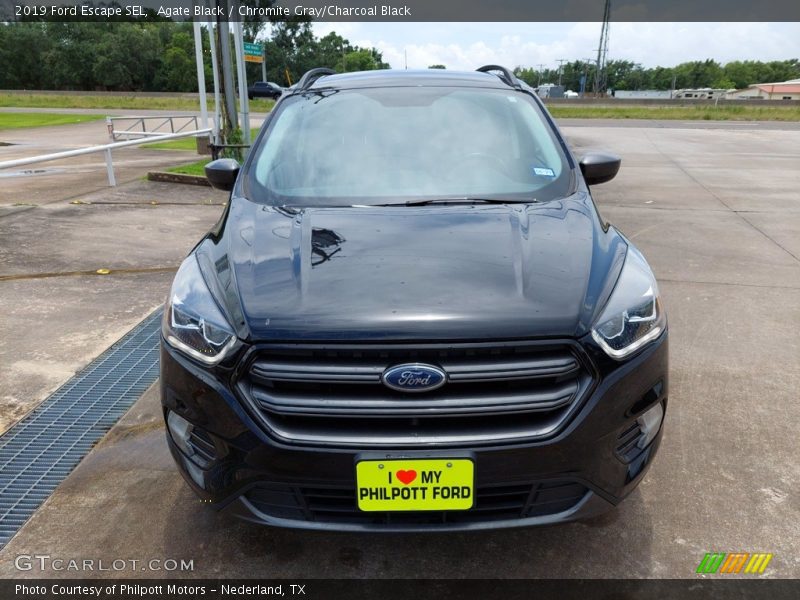 Agate Black / Chromite Gray/Charcoal Black 2019 Ford Escape SEL