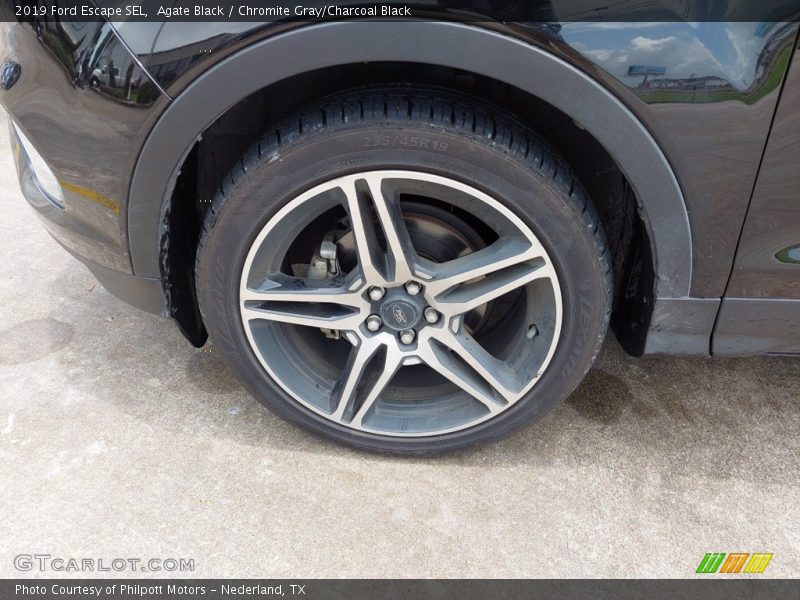 Agate Black / Chromite Gray/Charcoal Black 2019 Ford Escape SEL