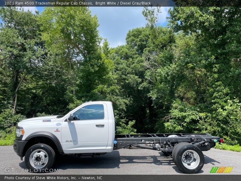 Bright White / Diesel Gray/Black 2021 Ram 4500 Tradesman Regular Cab Chassis