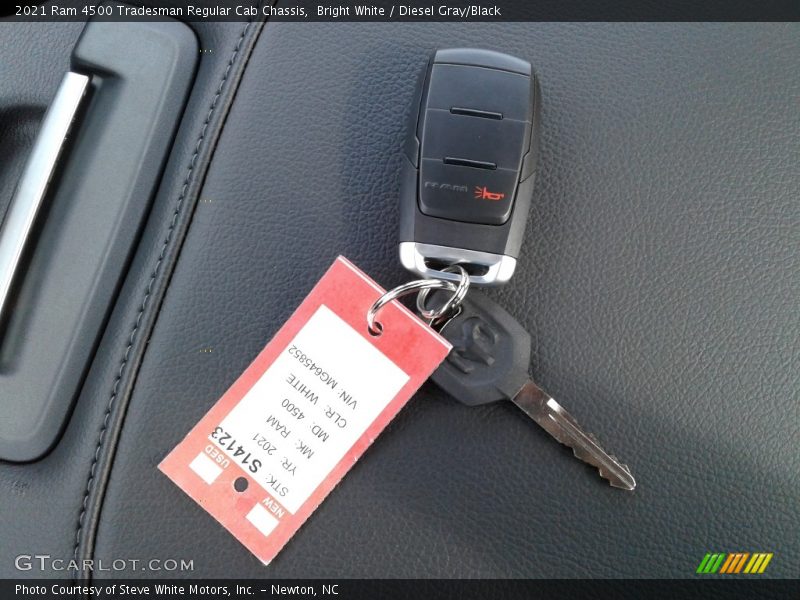 Bright White / Diesel Gray/Black 2021 Ram 4500 Tradesman Regular Cab Chassis