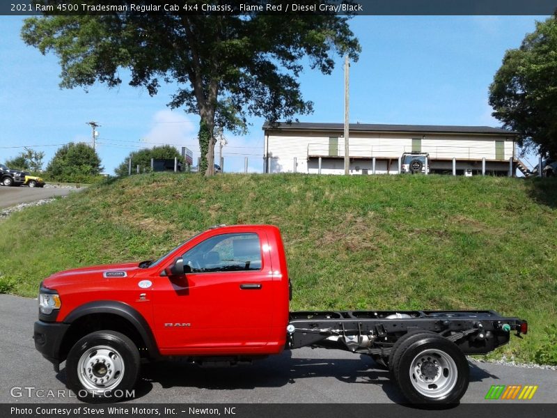 Flame Red / Diesel Gray/Black 2021 Ram 4500 Tradesman Regular Cab 4x4 Chassis