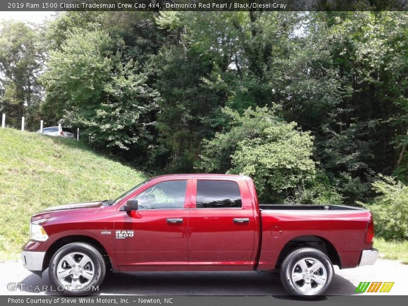 Delmonico Red Pearl / Black/Diesel Gray 2019 Ram 1500 Classic Tradesman Crew Cab 4x4