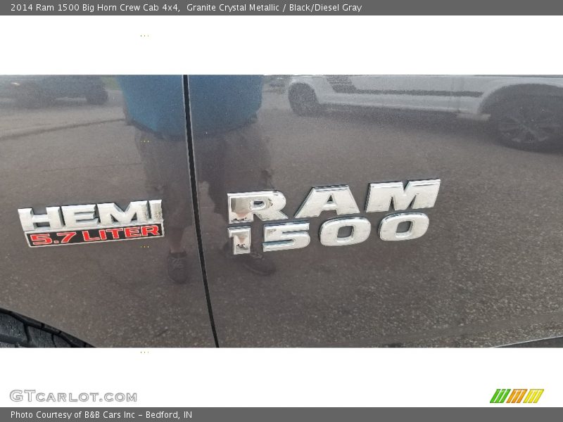 Granite Crystal Metallic / Black/Diesel Gray 2014 Ram 1500 Big Horn Crew Cab 4x4