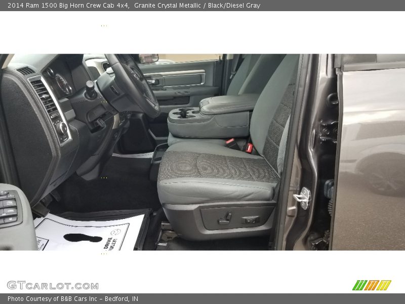 Granite Crystal Metallic / Black/Diesel Gray 2014 Ram 1500 Big Horn Crew Cab 4x4