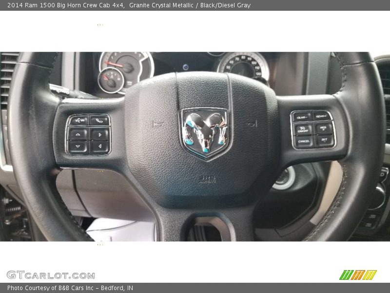 Granite Crystal Metallic / Black/Diesel Gray 2014 Ram 1500 Big Horn Crew Cab 4x4