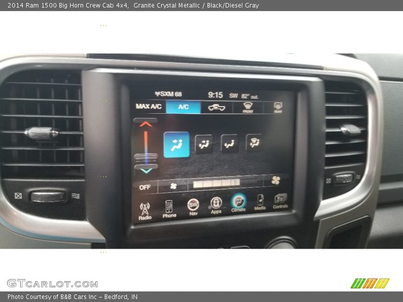 Granite Crystal Metallic / Black/Diesel Gray 2014 Ram 1500 Big Horn Crew Cab 4x4