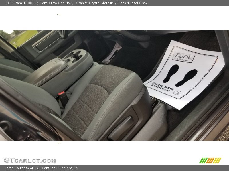 Granite Crystal Metallic / Black/Diesel Gray 2014 Ram 1500 Big Horn Crew Cab 4x4